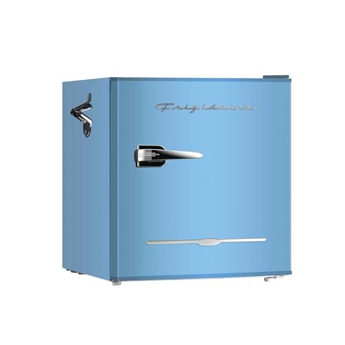 Frigidaire EFR176 Retro Compact Fridge with Chiller Mini Refrigerator with Built-in Bottle Opener for Office, Bedroom, Dorm Room or Cabin