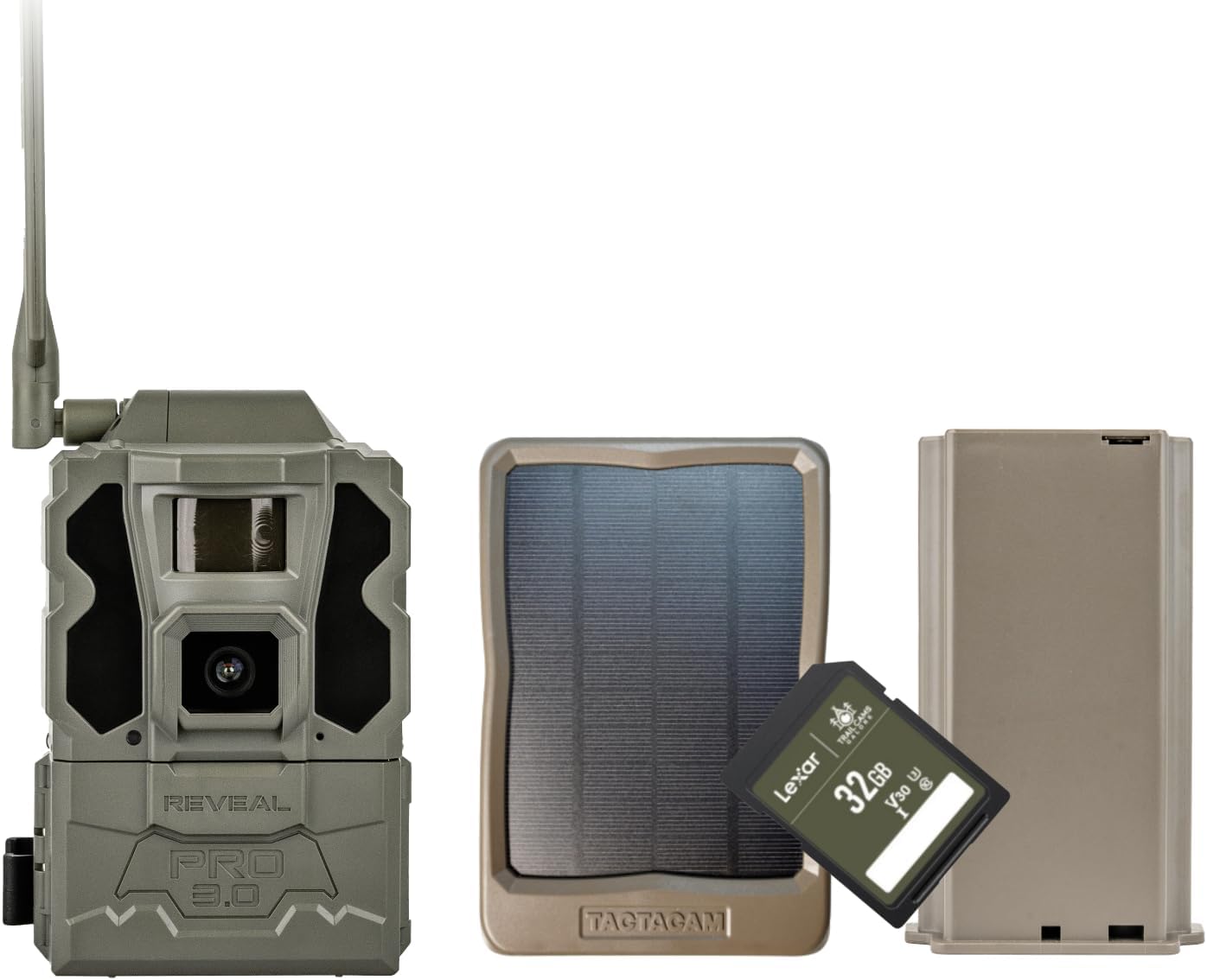 TACTACAM Reveal Pro 3.0 Cellular Trail Camera - Multi-Cellular Network, No-Glow IR, Wi-Fi Enabled, HD Photos & 1080p Videos