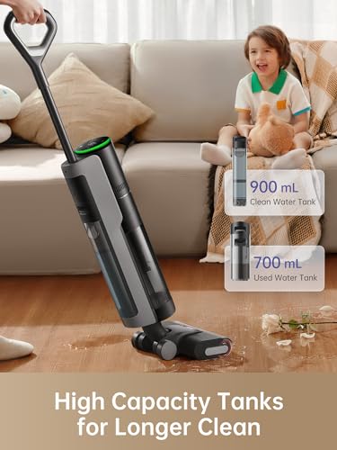 DREAME H12 PRO Wet Dry Vacuum Cleaner, Cordless Vacuum Mop All in One, Smart Floor Cleaner for Hard Floor