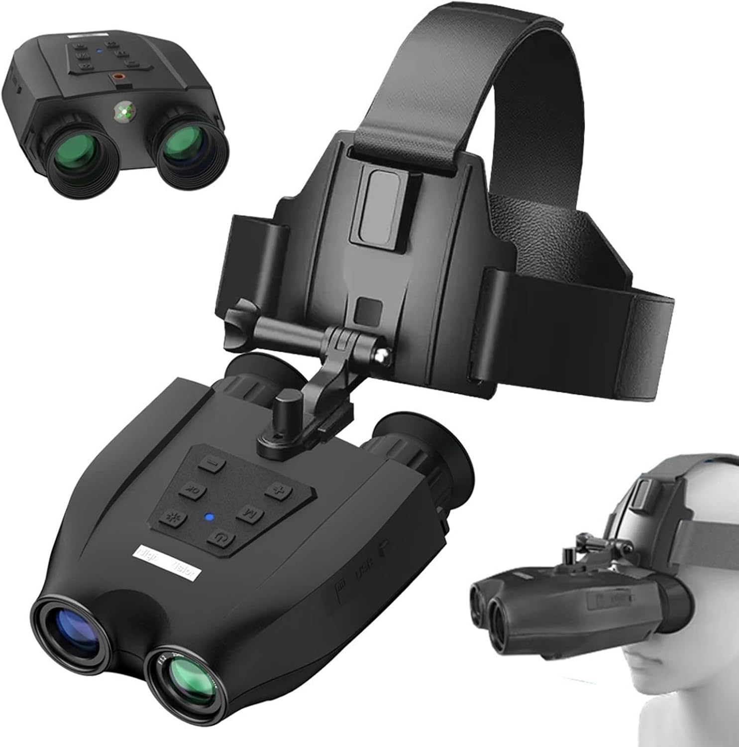 Night Vision Goggles Head Mounted, Night Vision Binoculars, Built in Dual 1.4inch Screen, 3D Vision Effect, 8X Digital Zoom