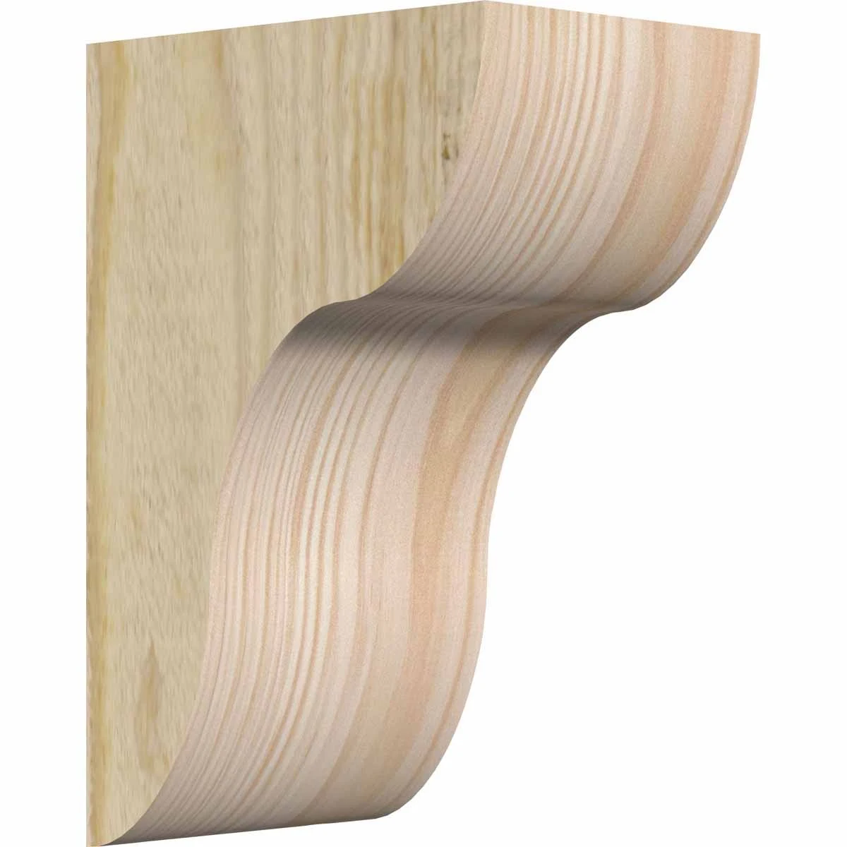 6x22W x 8x22D x 12x22H Carmel Rough Sawn Corbel, Douglas Fir