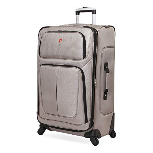 SwissGear Sion Softside Expandable Roller Luggage, Teal, 3 Piece Set (21/25/29)