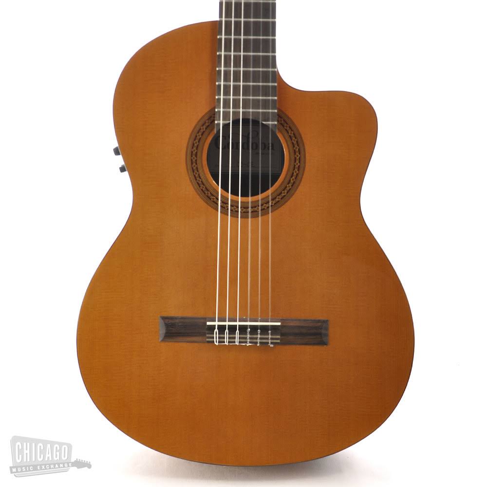 Cordoba Iberia C5CET Thinbody Classical Acoustic Electric Guitar, Cutaway, Natural