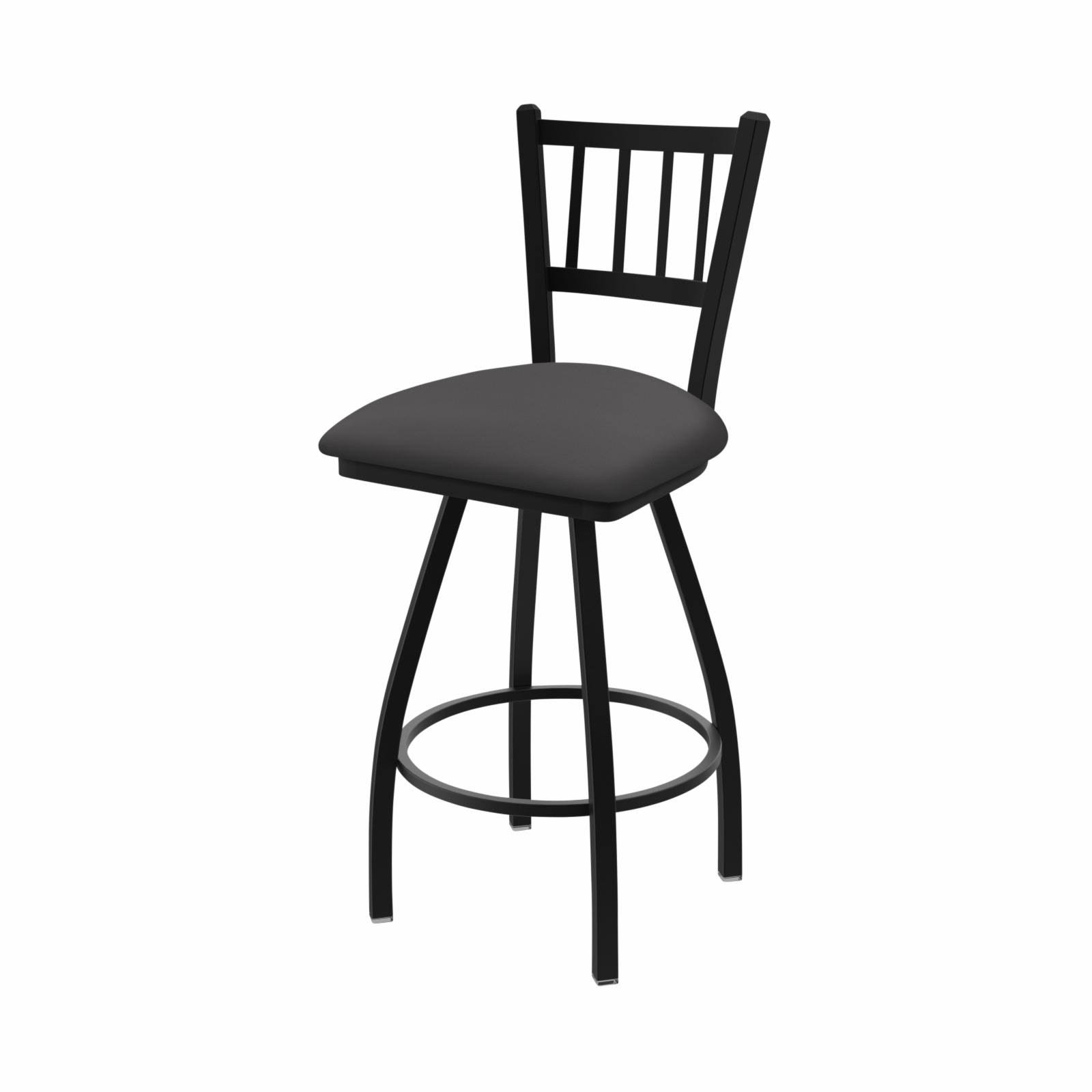 Holland Bar Stool XL 810 Contessa Bronze Swivel Stool with 25x22 Allante Medium Grey Seat
