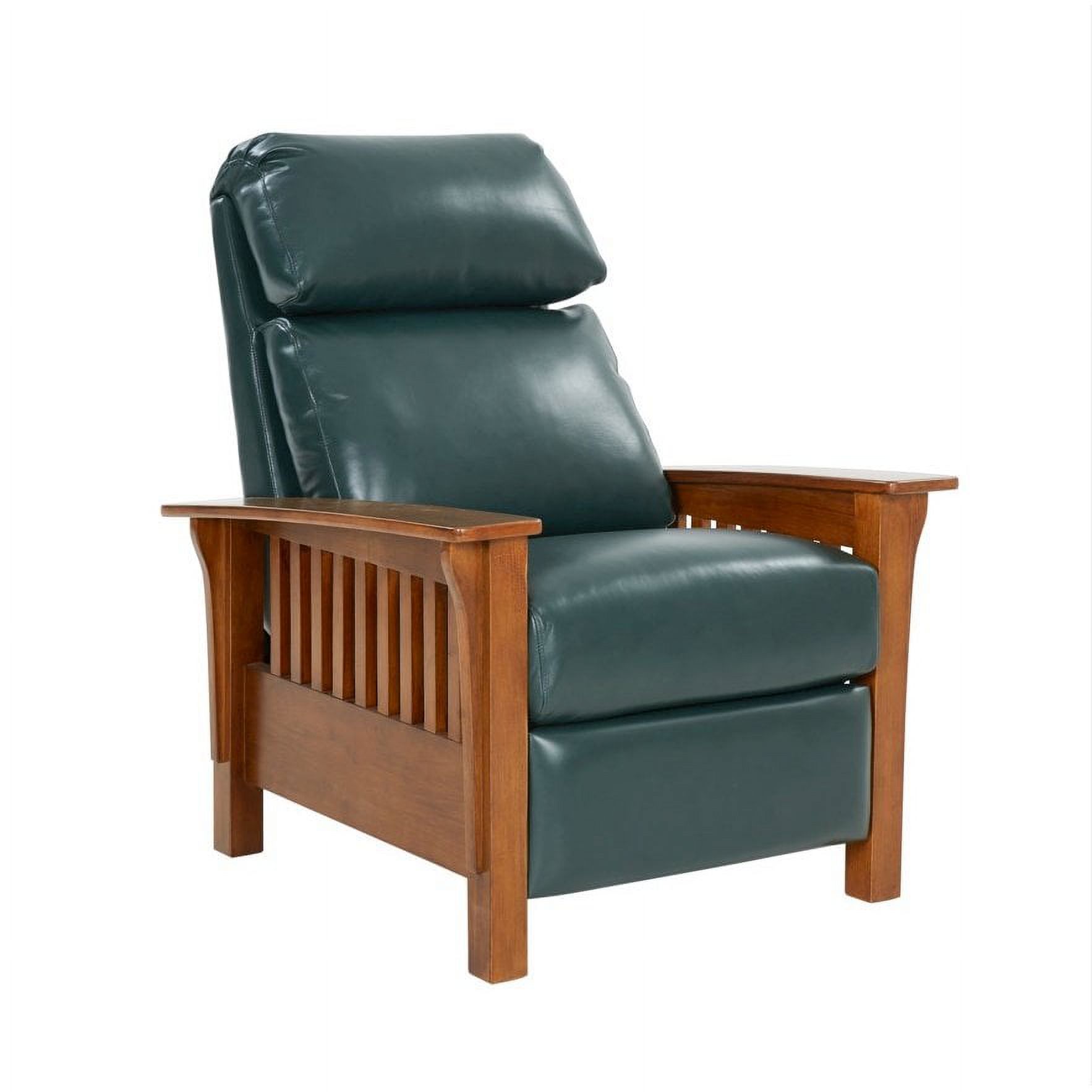 Barcalounger Mission Recliner, Highland Emerald / All Leather