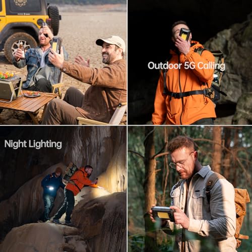 OUKITEL WP100 Titan Rugged Smartphone 5G - 33000mAh Rugged Phone with Projector