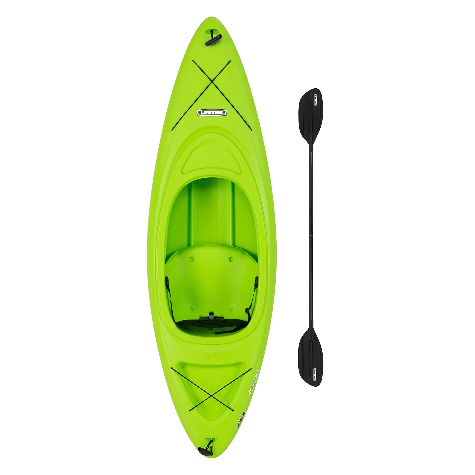 Lifetime Pacer 8 ft Sit-In Kayak (Paddle Included), Orange