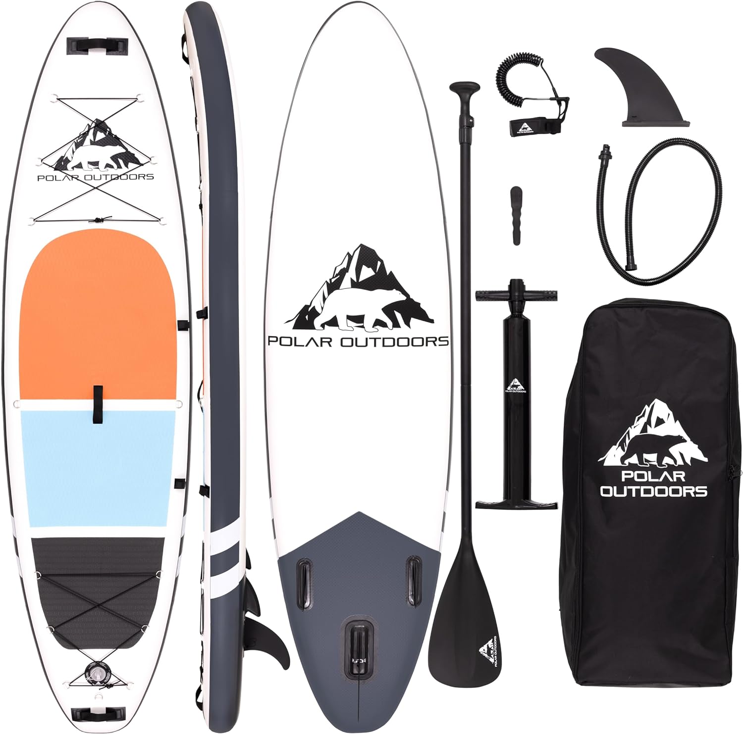 Roc Inflatable Stand Up Paddle Boards with Premium SUP Paddle Board Accessories, Wide Stable Design, Non-Slip Comfort Deck for Youth & Adults