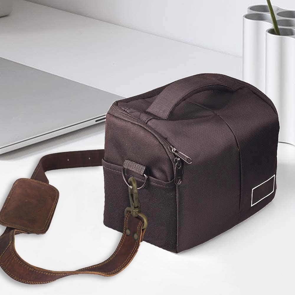 Leather Adjustable Padded Replacement Shoulder Strap with Metal Swivel Hooks for Messenger, Laptop, Camera, Duffle Bags & More