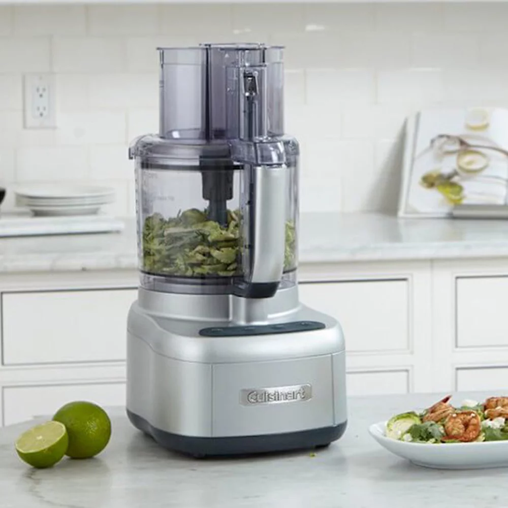 Cuisinart FP-11SV Elemental 11 Cup Food Processor, Silver Bundle with Deco Chef Gourmet 12 Piece Stainless Steel Knife Set with Storage Block