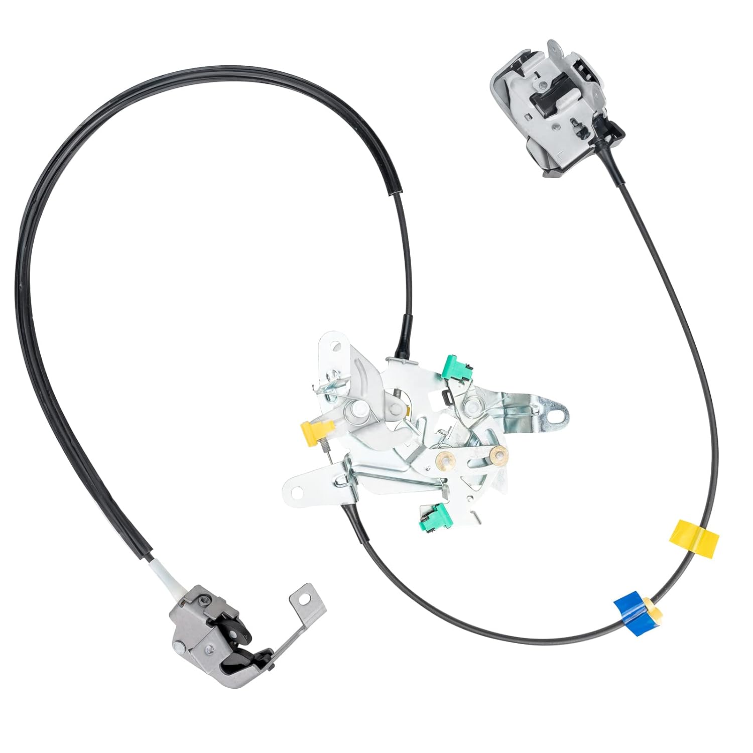 6C3Z-28264A01-A Rear Door Lock Latch Cable Actuator Assembly Set Left Driver Side Upper and Lower for Ford F250 F350 F450 F550 Super Duty Extended