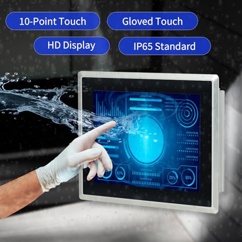 17 inch Android 11 Industrial Embedded Interactive Touchscreen Monitor, Capacitive Multi-Touch Tablet with Front IP65 Monitor, RAM 4G & ROM 32G