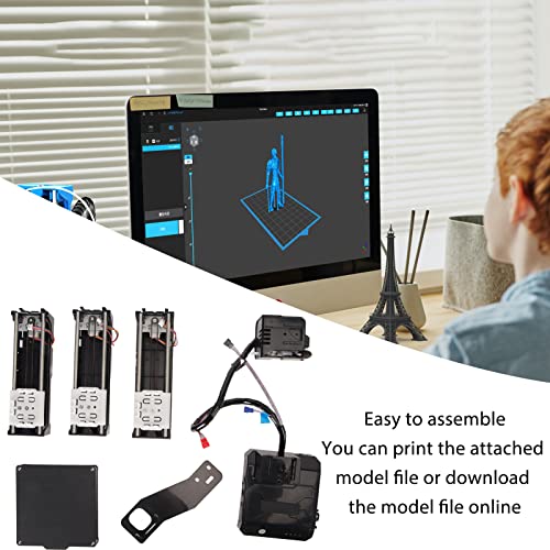 FDM Mini 3D Printer, High Accuracy Improve Spatial Imagination 3D Printer, Quick Assembly Mini 3D Printer for Beginners for Household