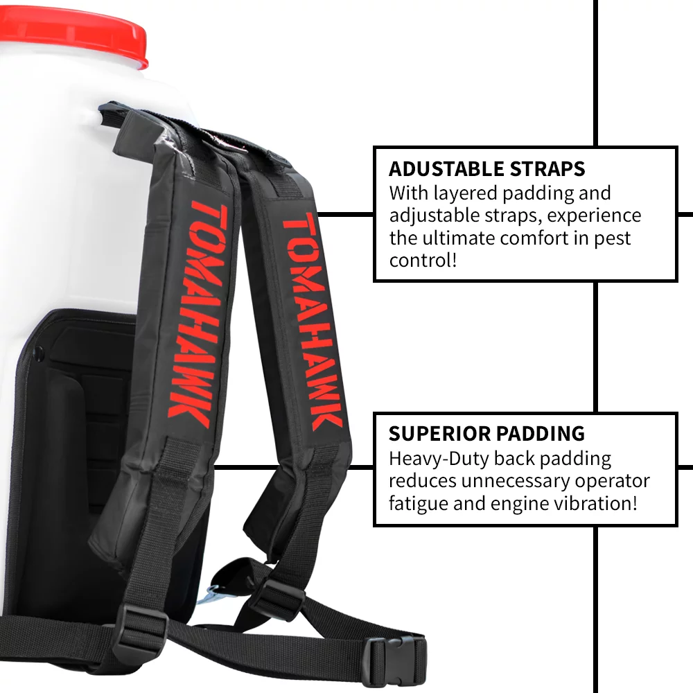 TOMAHAWK 5 Gallon Power Backpack Sprayer Pesticide Disinfectant Sprayer for Mosquitoes and Ticks