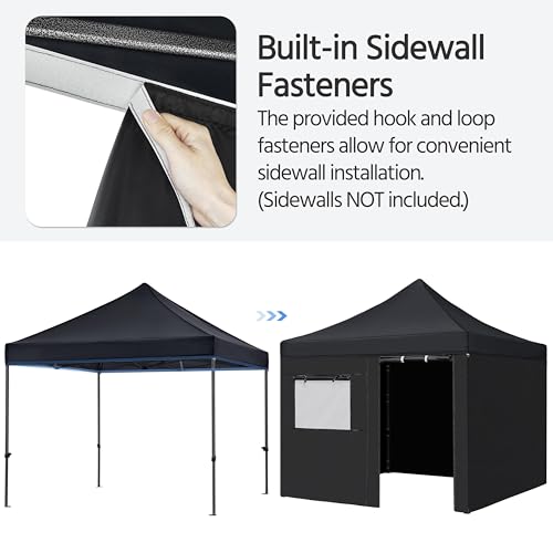 Yaheetech Heavy Duty Pop Up Canopy Tent, 10x20 Commercial Instant Shelter Tent for Wedding, Parties, Adjustable Outdoor Canopy with Wheeled Carry Bag