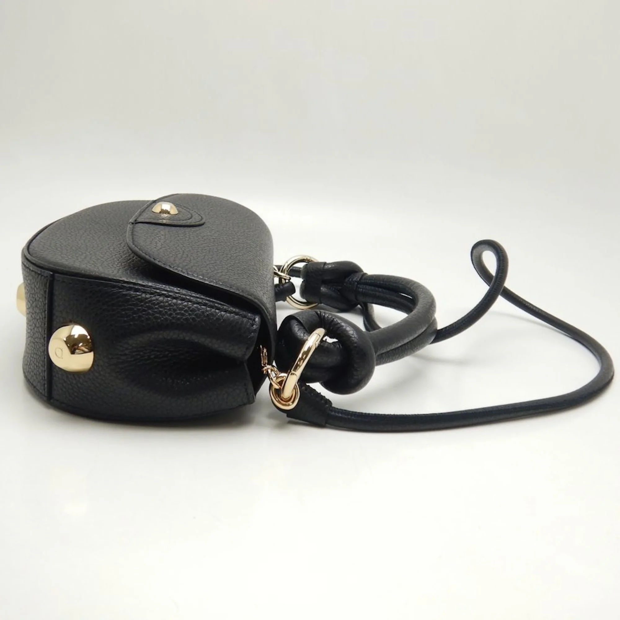 Pre-Owned Salvatore Ferragamo 2WAY 0754149 Handbag Calf Black 250330 (Like New)