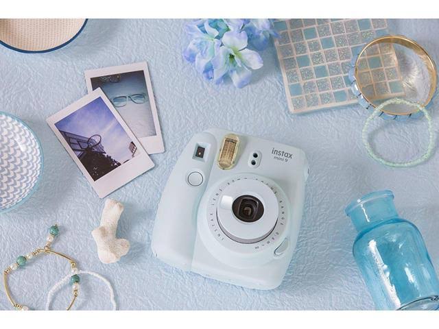 Fujifilm Instax Mini 9 Instant Camera (Ice Blue) with Twin Film Pack