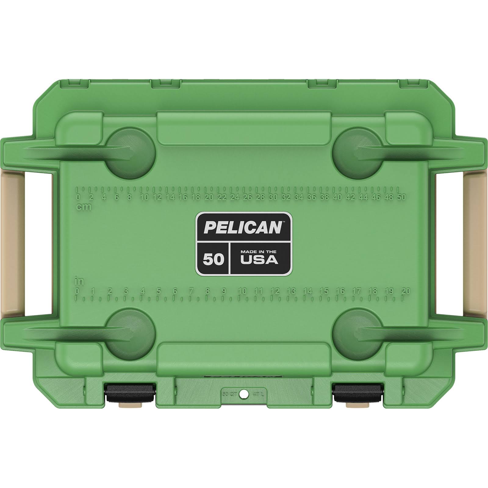 Pelican 50qt Elite Cooler - Cactus Green / Coyote