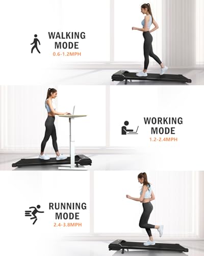 Walking Pad with Handle Bar,5% Manual Incline Walking Treadmill for Home Office,2.5HP Super Quiet Foldable Treadmills with Handrails