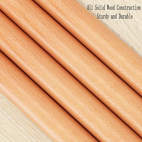 Solid Wood Folding Hanging Garment Racks, Heavy Duty Clothing Rack Portable Wardrobe Closet Organizer, Room Indoor Coat Closet