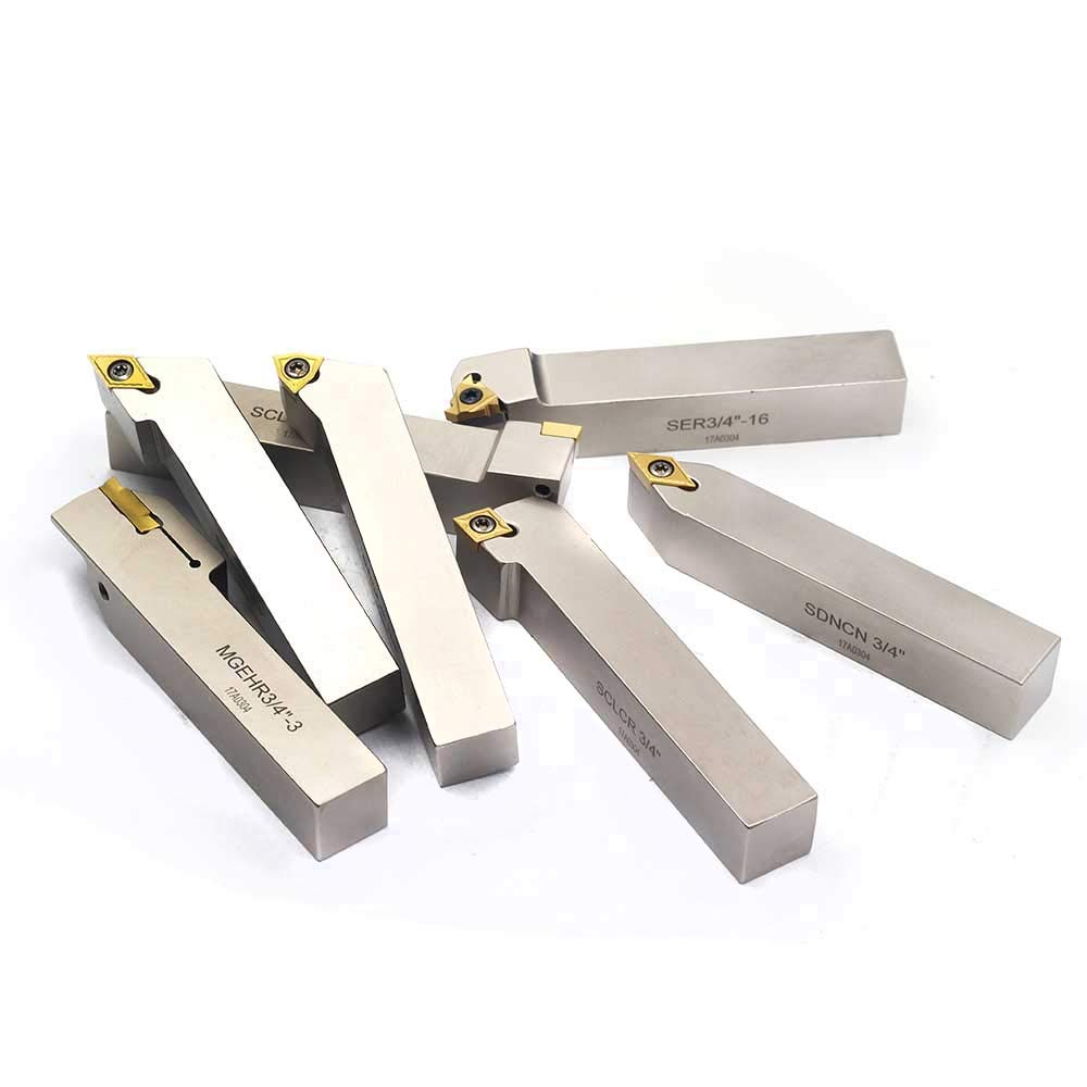 OSCARBIDE 3/4Shank 7 Pieces/Set Indexable Lathe Turning Tool Holder