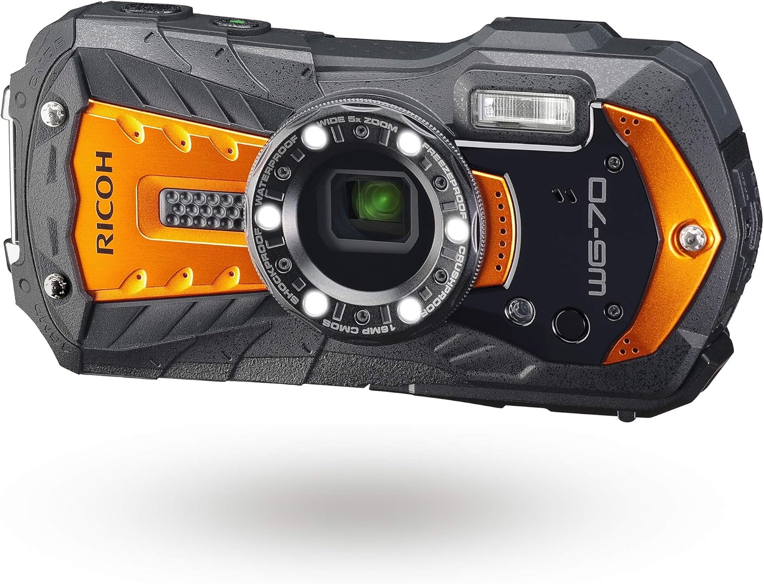 Ricoh WG-70 Black Waterproof Digital Camera 16MP