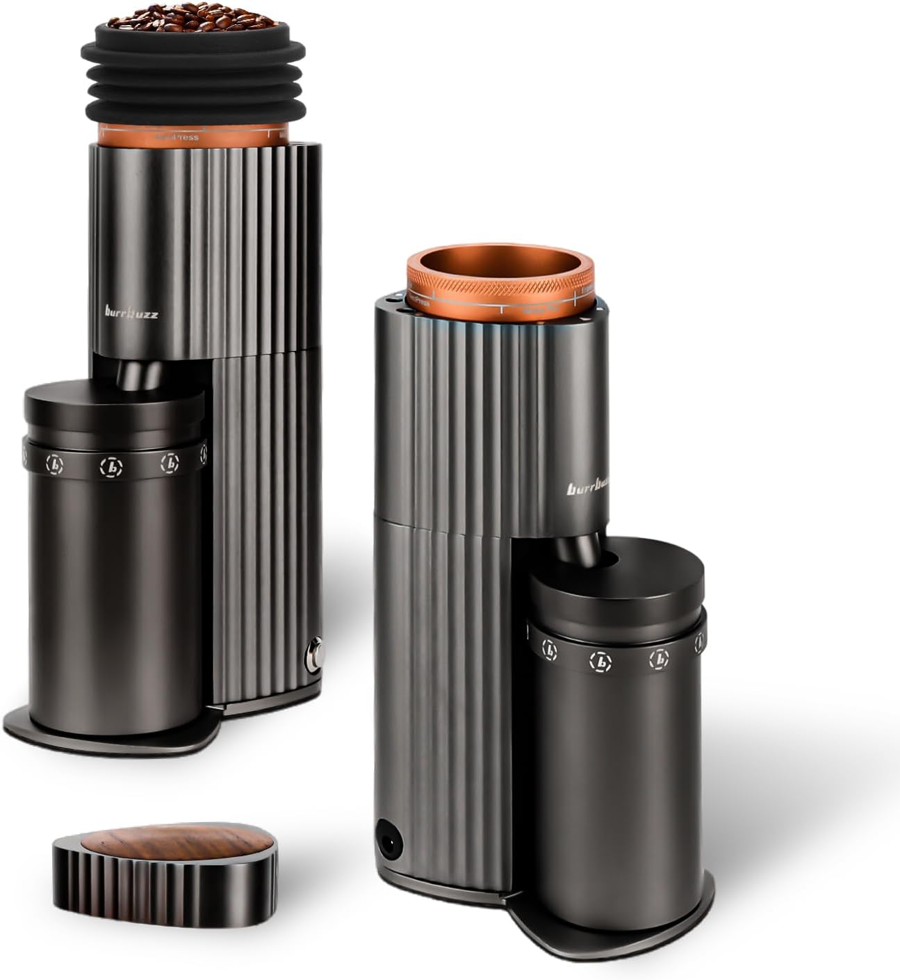 Electric Burr Coffee Grinder, Professional Espresso Grinder, Quiet Compact, 65g Single Dose, 90 Adjustable Settings, Easy to Use&Clean