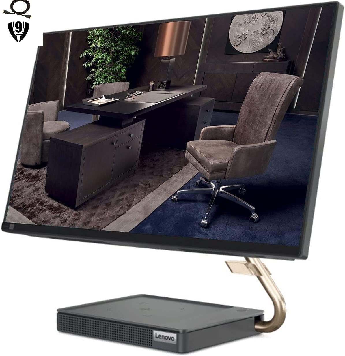 Lenovo IdeaCentre 5 AIO, 23.8" FHD Touchscreen All-in-One Desktop, AMD Ryzen 7 5700U Processor, 16GB RAM, 256GB SSD+1TB HDD, WiFi6, Bluetooth, Webcam