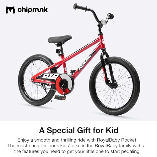 Chipmunk Kids Bike Toddlers 12 14 16 18 Inch Wheel Bicycle Beginners Boys Girls Ages 3-11 Years, Multiple Color Options