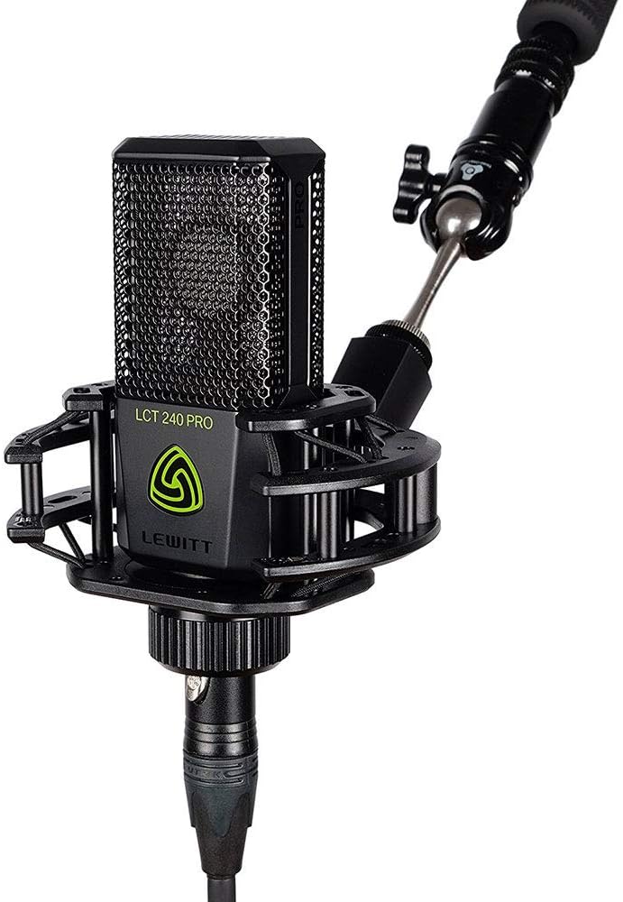 Lewitt LCT-240 Pro Condenser Microphone (Black) with 20' XLR-XLR Cable & Pop Filter Bundle