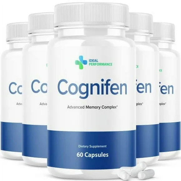 Cognifen Advanced Memory Support Pure Nature Complex Extra Strength Dietary Supplement (5 Pack - 300 Capsules) - Kansas Nuitrition - HNZSDS