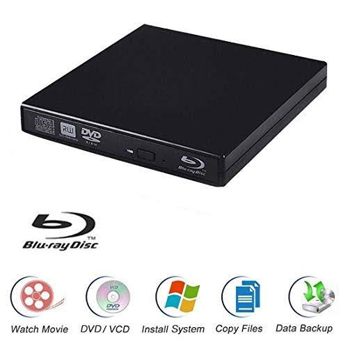 Epartsdom BLU-RAY Player External USB DVD RW Laptop Burner Drive
