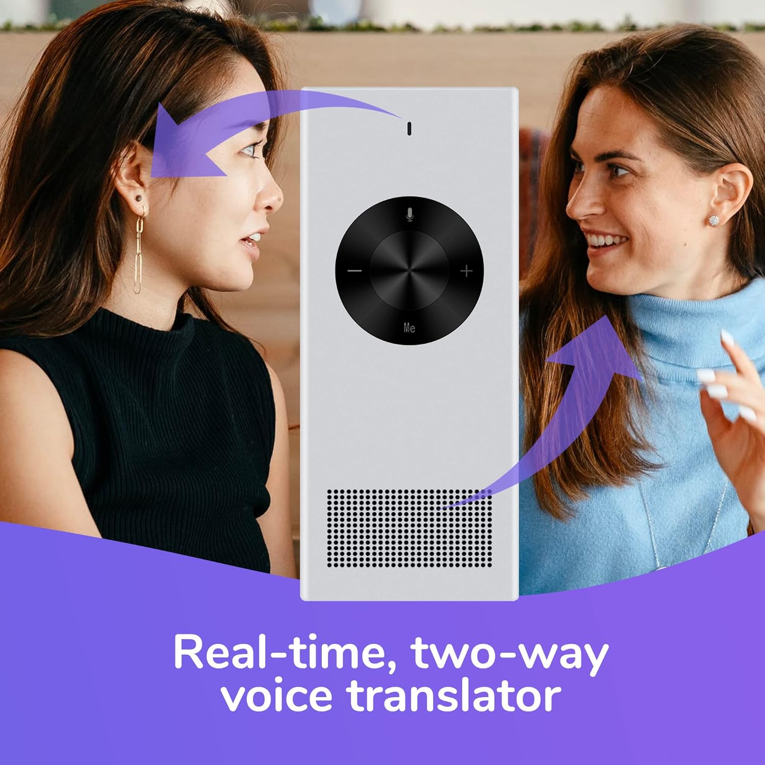 Muama Enence Instant Two-Way Translator. Portable Real-time Translation in 36 Different Languages. Perfect as a Pocket Dictionary and for Learning