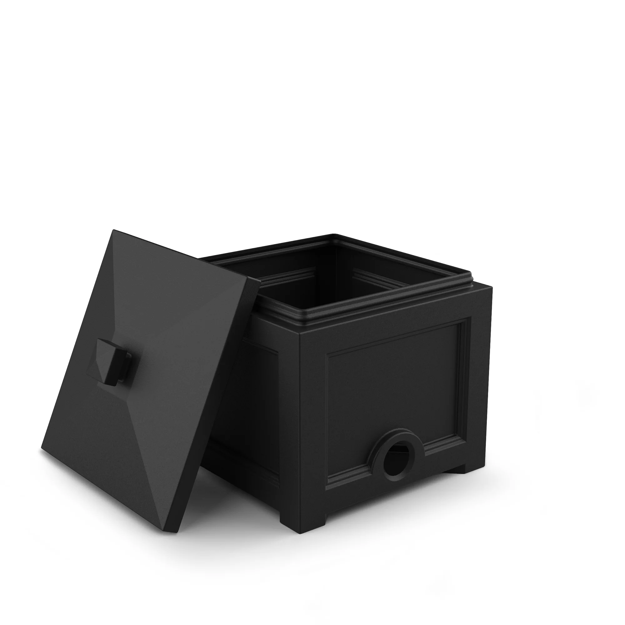 Mayne Fairfield Black 100ft Hideaway Garden Hose Bin - Radiant Selections