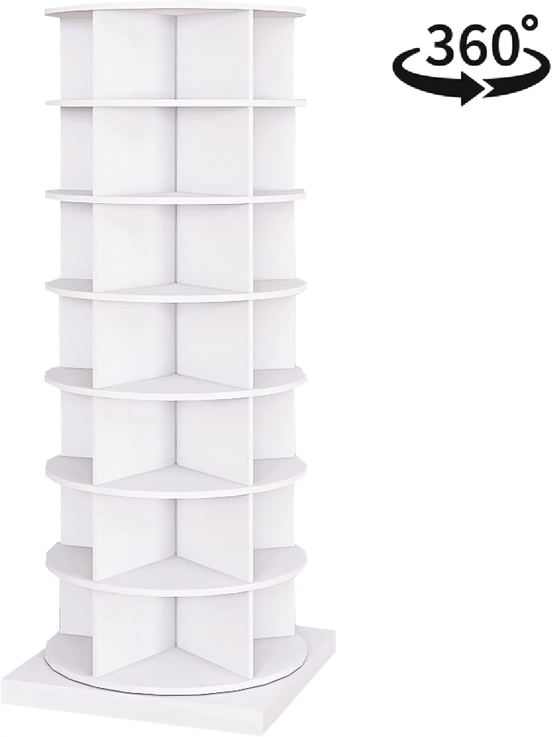 Holaki 360° Rotating Shoe Rack 7-Tiers Organizer Spinning Shoe Rack, Rotating shoe Organizer tower Holds Up to 28 Pairs of Shoes