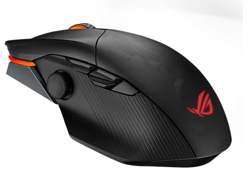ASUS ROG Spatha X Wireless Gaming Mouse (Magnetic Charging Stand, 12 Programmable Buttons, 19,000 DPI, Push-fit Hot Swap Switch Sockets