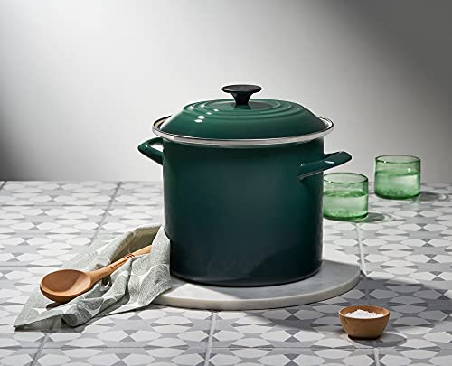 Le Creuset Enamel on Steel Stockpot, 10 qt., Olive