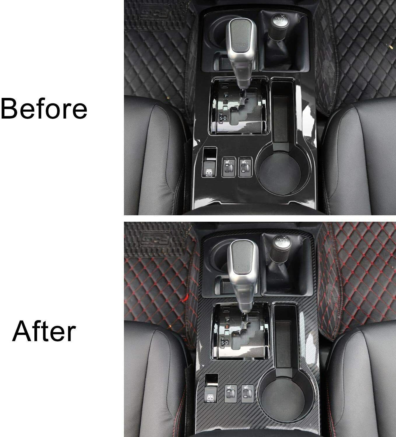 Teledu 3PCS Reading Light & 4WD Panel Cover Trim Bezels 4Runner SR5/LIMITED
