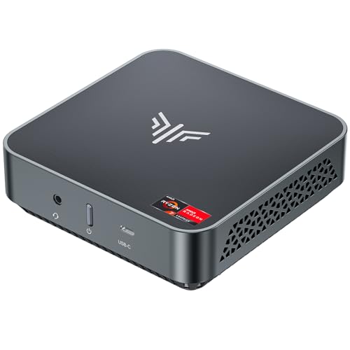 KAMRUI Mini PC Ryzen 7 5700U(8C/16T, up to 4.3GHz), Mini Computer 16GB DDR4 RAM 512GB M.2 2280 NVME SSD Mini PC Gaming
