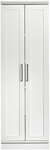 Pemberly Row 23 W Transitional Style Storage Cabinet, Utility Cabinet with Door and Shelves in White