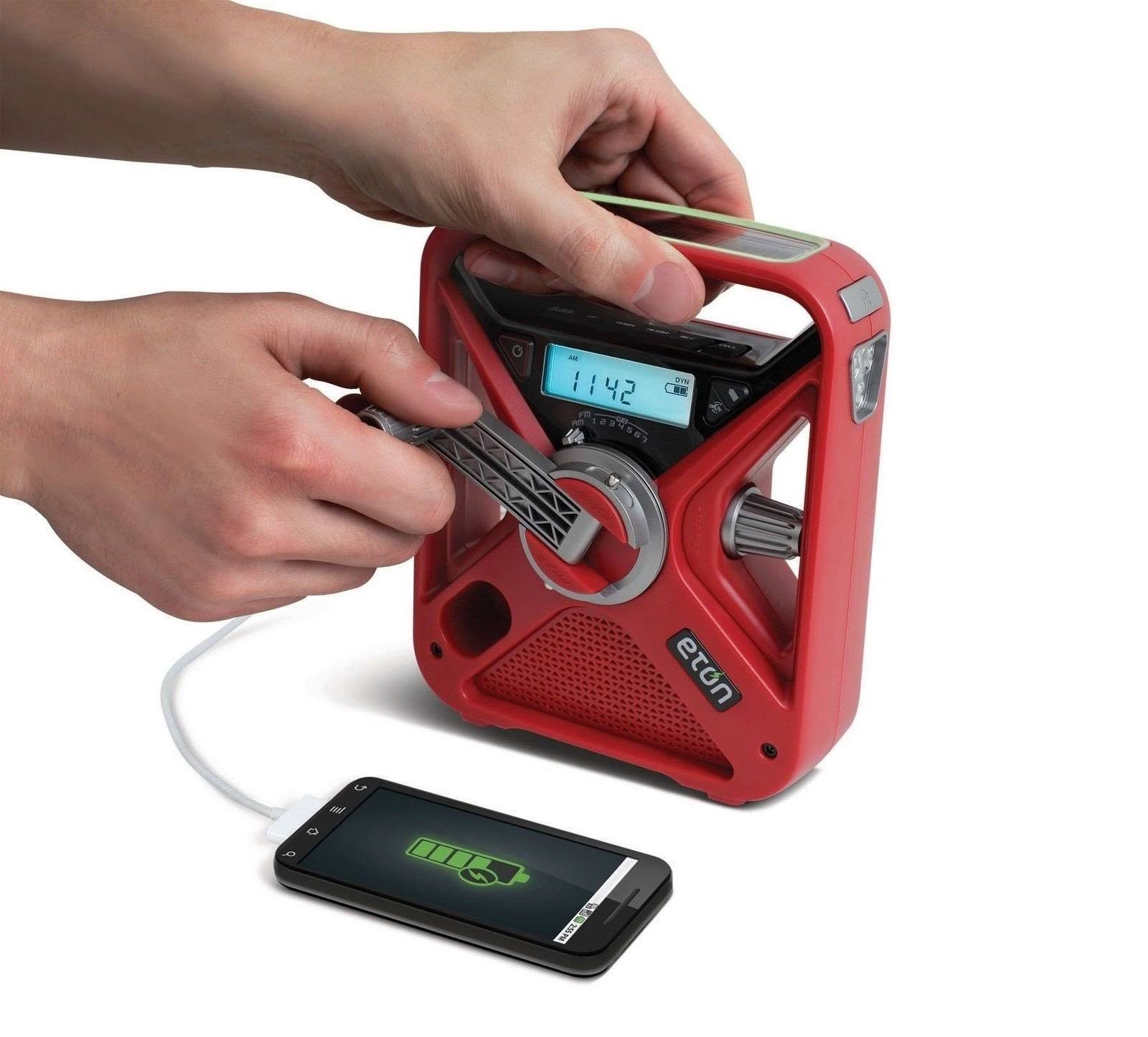 American Red Cross Frx3 Hand Crank NOAA AM/FM Weather Alert Radio with Smartphone Charger