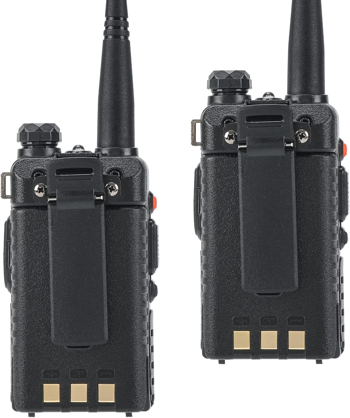 BAOFENG 2 Pcs UV-5R Dual Band Amateur Radio VHF/UHF Walkie Talkie 1800mAh Battery with Programming Cable Pack of 2