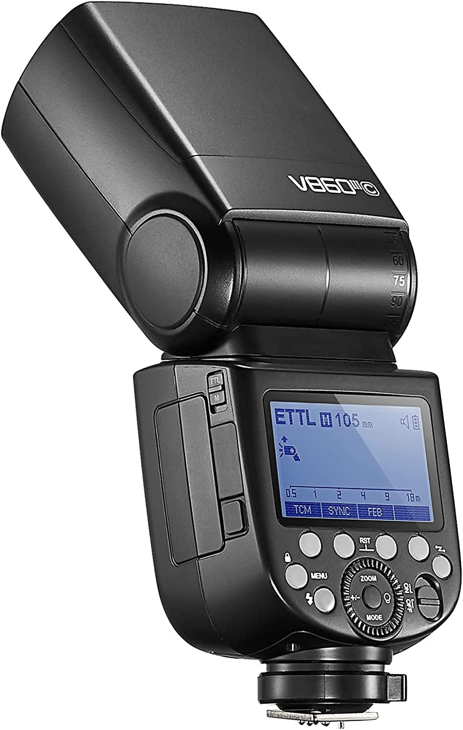 Godox V860III-C TTL 2.4G GN60 HSS Camera Flash with 10-Speed Adjustable Modeling Light, One-Key Switch TTL+2600 mA