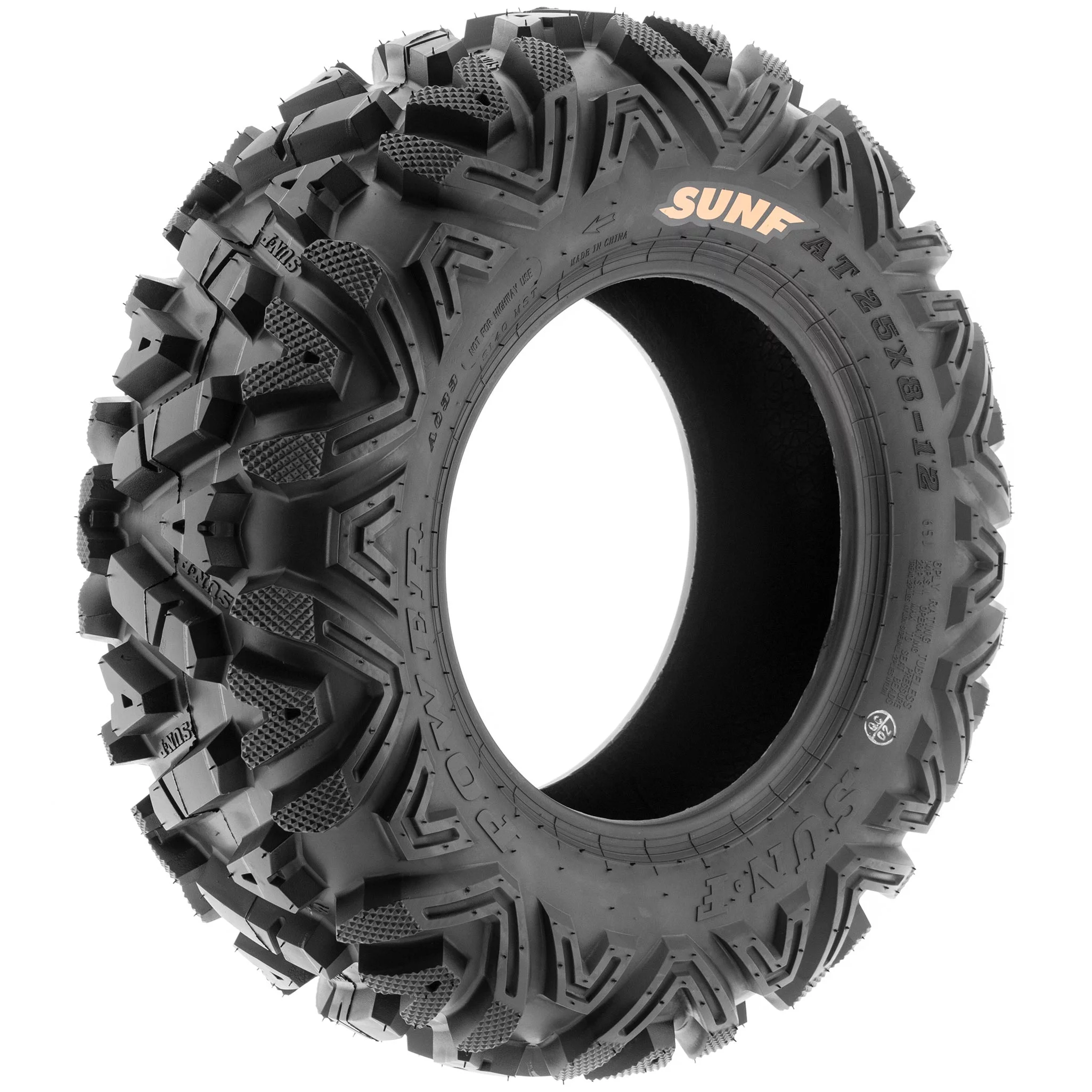 SunF All Terrain ATV UTV Tires 26x8-12 26x8x12 6 PR A033 (Pair of 2)