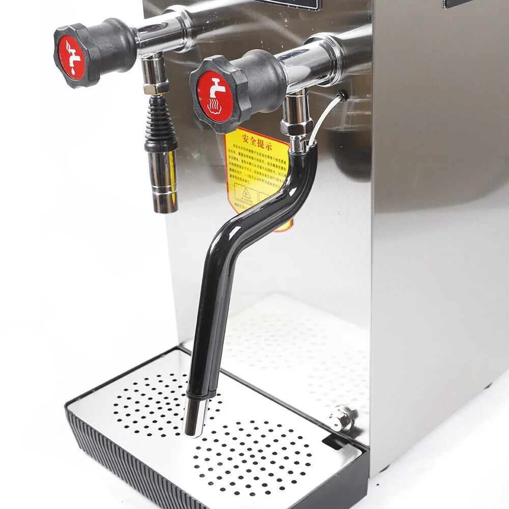 Miumaeov Commercial Milk Frother Electric Multi-Purpose Full-Automatic Boiling Water Frothing Machine with Lcd Display for Coffee Shop Dessert Shop