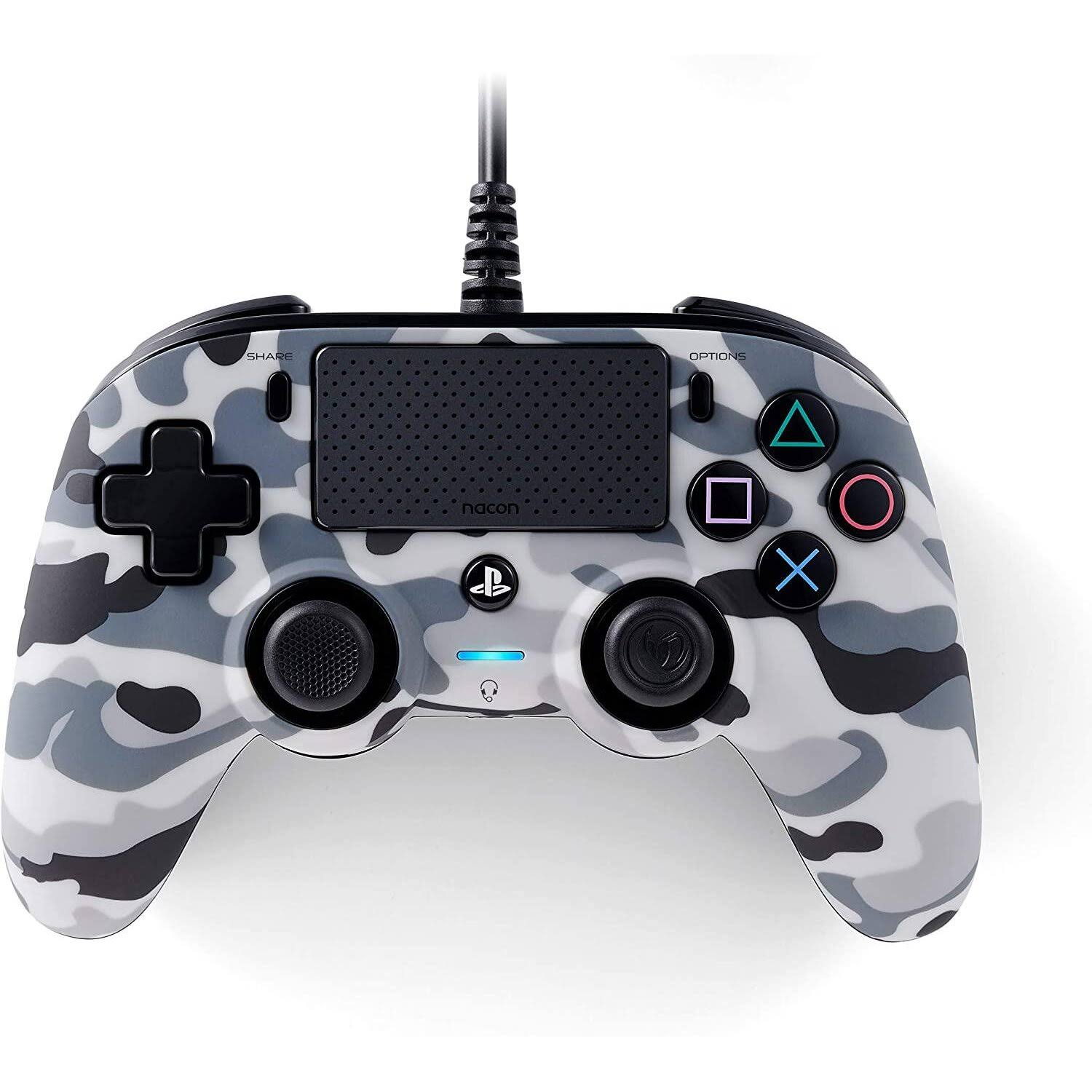 Nacon Wired Compact Controller - Camo Grey (ps4)
