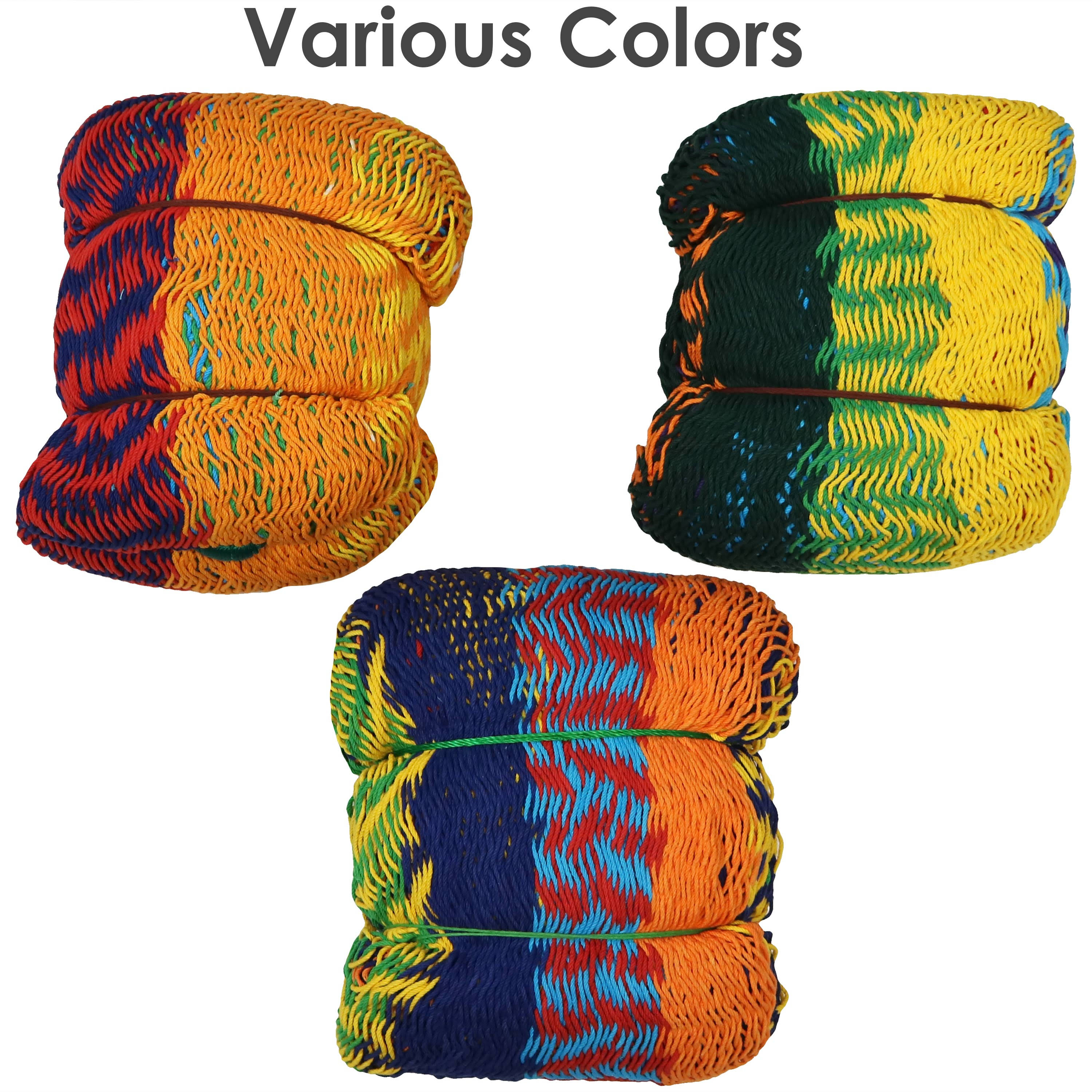 Sunnydaze Hand-Woven XXL Thick Cord Mayan Family Hammock with 15 Foot Stand, 400 Pound Capacity, Multi-Color