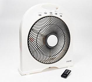 Cascade Capri 12x22 Portable 4-Speed Fan with Remote Control ,White