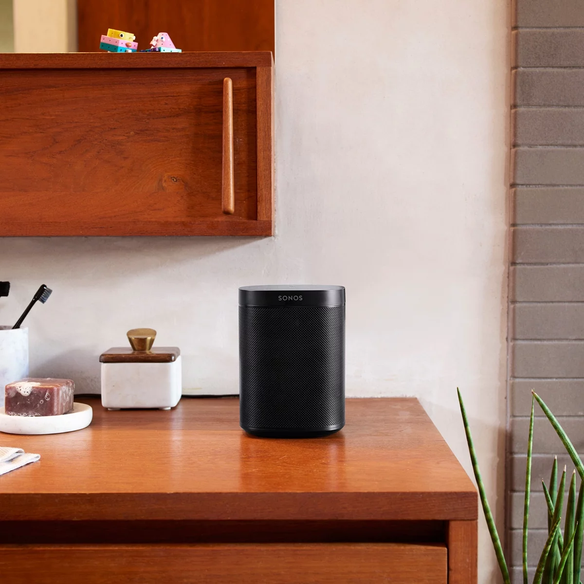 Sonos Four Room Set with Sonos One Gen 2 - Smart Speaker with Voice Control Built-In (Black)