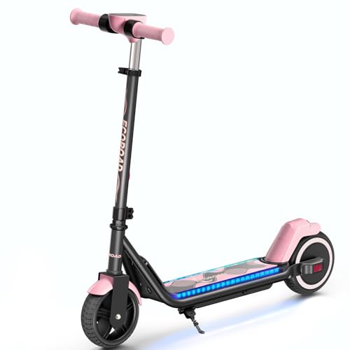 EK6 Kids Electric Scooter for 6-10, 3/6/10mph Speeds for Ultimate Comfort, Adjustable Height Electric Scooter, 150W & Dual Brake Safety